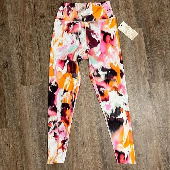 Sage Collective • 7/8 High Rise Multicolor Leggings - Picture 3 of 11